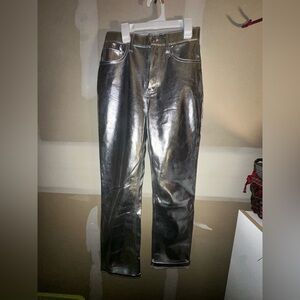 Abercrombie & Fitch White Ultra High Rise Pants